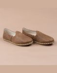 Yemeni Handcrafted Brown Leather Slip-On Shoes